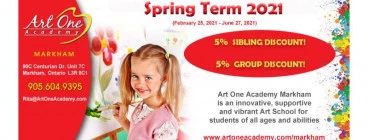 Special discounts Markham Art Schools